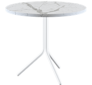 White Poseidon Cafe Table